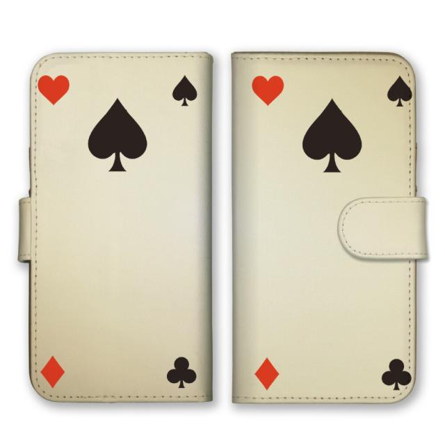 スマホケース 手帳型 スマホカバー 手帳タイプ スマートフォン ケース カバー トランプ スペード モチーフ 図形 かわいい おしゃれ 人気 の通販はau Pay マーケット スマホケース専門店funclover Au Pay マーケット店
