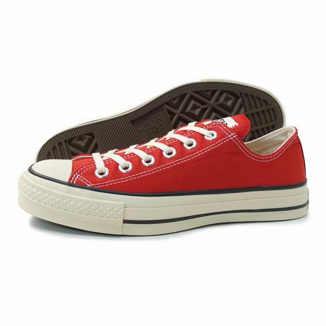 コンバース CONVERSE スニーカー メンズ レディース ローカット キャンバス オールスター J OX レッド 赤 CANVAS ALL STAR J OX