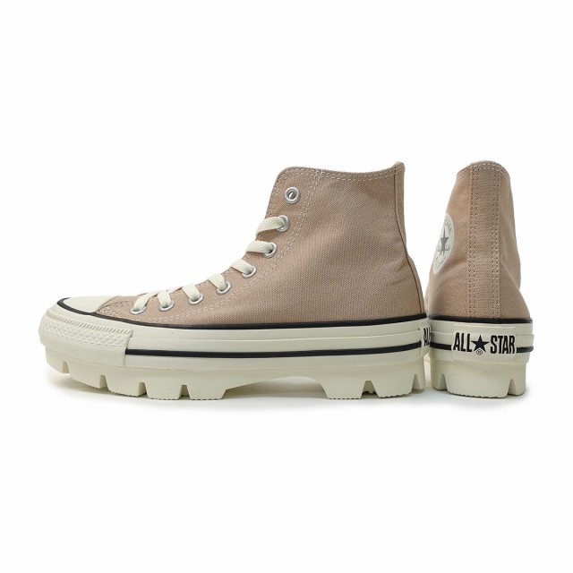 【厚底】コンバース オールスター チャンク HI ベージュ CANVAS ALL STAR COLORS HI / キャンバス オールスター カラーズ