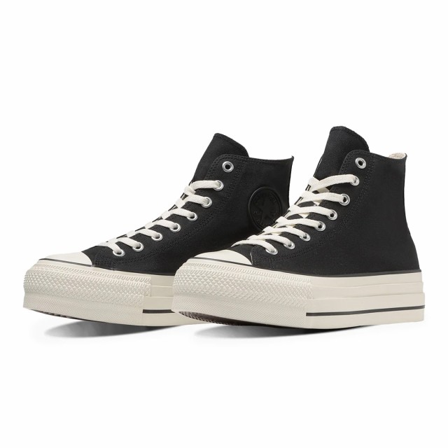 コンバース CONVERSE スニーカー ハイカット 厚底 オールスター (R) リフテッド オーバーテープ HI ブラック ALL STAR (R) LIFTED OVERT