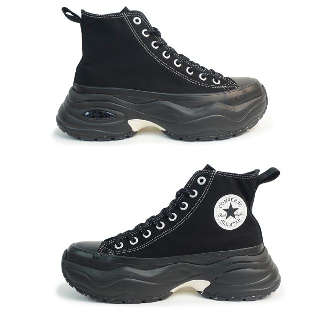 コンバース CONVERSE スニーカー メンズ レディース ハイカット 厚底 オールスター (R) サージトレーナー HI ブラック/ブラック ALL STAR (R) SURGETRAINER HI_4