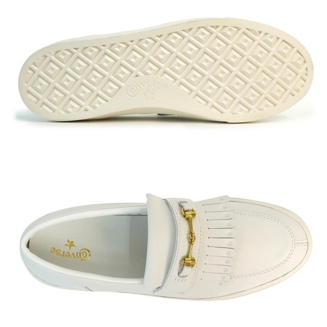 コンバース CONVERSE ローファー メンズ レディース オールスター クップ GB ローファー オフホワイト/ゴールド ALL STAR COUPE GB LOAFER