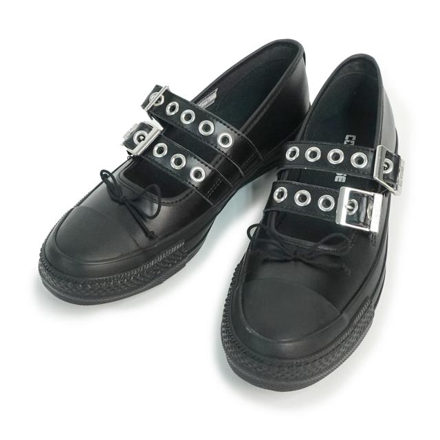 コンバース CONVERSE スニーカー スリッポン レディース オールスター BL メニーアイレッツ OX ブラック 黒 ALL STAR BL MANYEYELETS OX