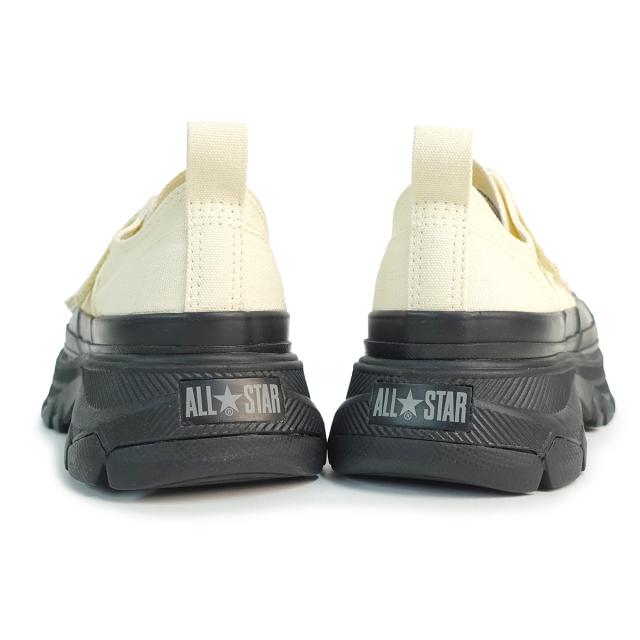 コンバース CONVERSE スニーカー 厚底 メンズ レディース オールスター トレックウエーブ V-2 OX エクリュ/ブラック ALL STAR TREKWAVE ベルクロ_5