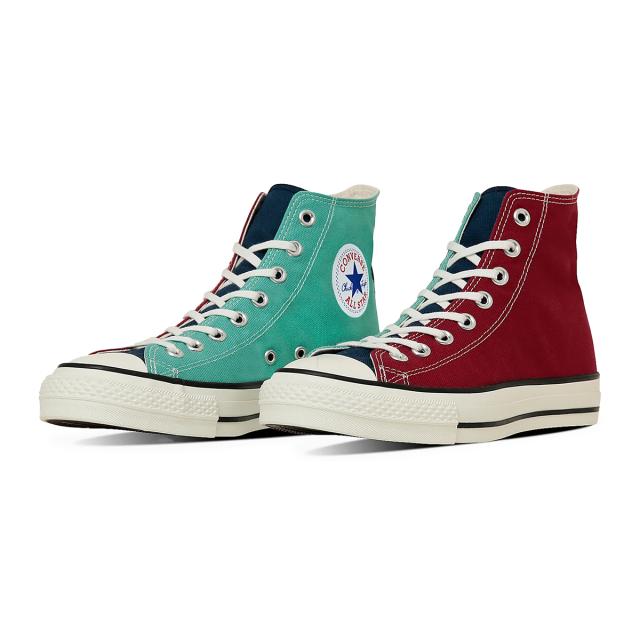 コンバース CONVERSE スニーカー メンズ レディース ハイカット キャンバス オールスター J HI マルーン/ダークネイビー/ミント CANVAS ALL STAR J HI 日本製