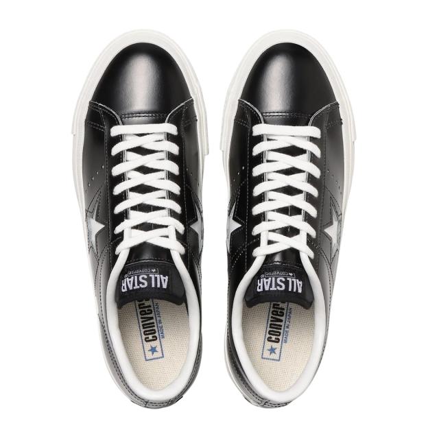 コンバース CONVERSE スニーカー メンズ レディース ローカット ワンスター J ブラック/ホワイト ONE STAR J 日本製_3
