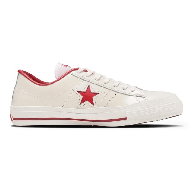 コンバース CONVERSE スニーカー メンズ レディース ローカット ワンスター J ホワイト/レッド ONE STAR J 日本製_2