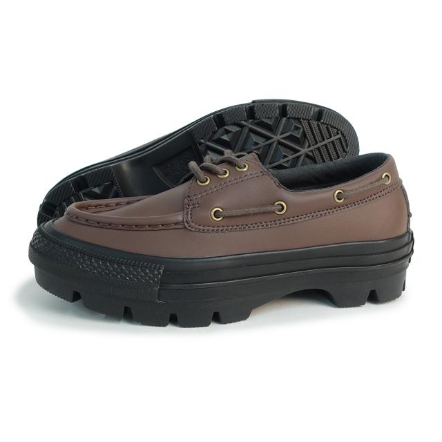 コンバース CONVERSE メンズ レディース 厚底 オールスター チャンク MS OX ダークブラウン/ブラック ALL STAR CHUNK MS OX マリンスター