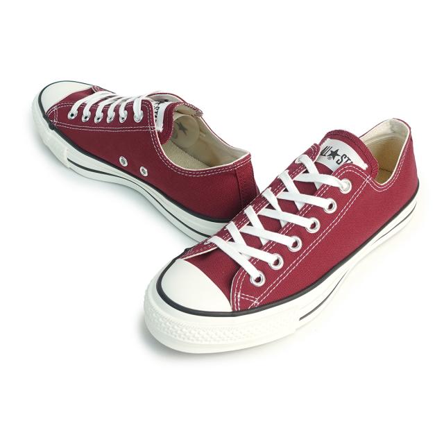 コンバース CONVERSE スニーカー メンズ レディース ローカット キャンバス オールスター J OX バーガンディ CANVAS ALL STAR J OX 日本製