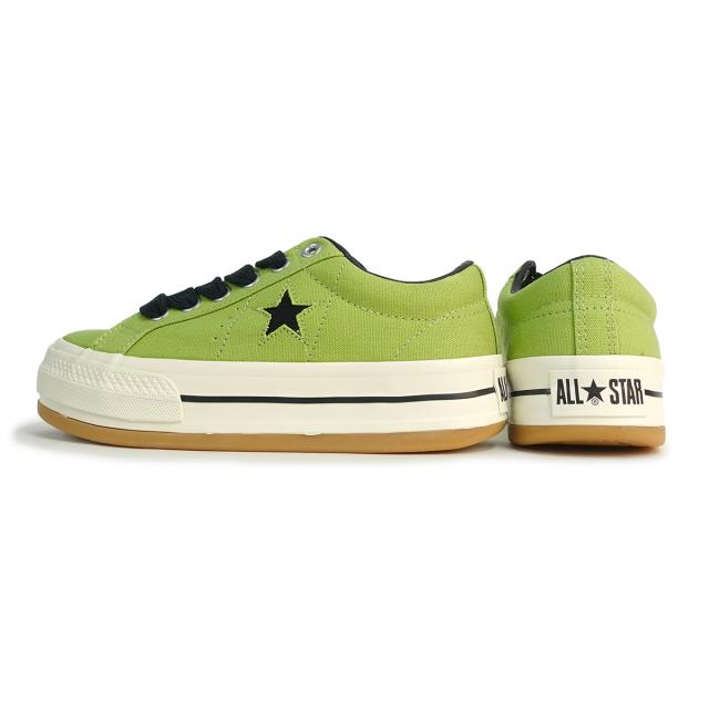コンバース CONVERSE スニーカー メンズ レディース ローカット 厚底　ワンスターボーダースター OX ライトグリーン ONE STAR BOARDERSTAR OX_2