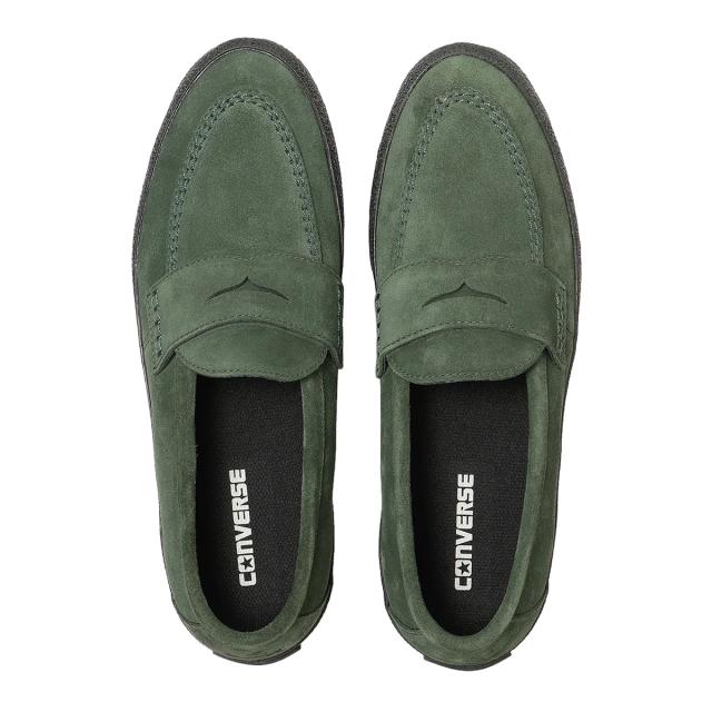 コンバース CONVERSE メンズ レディース ローファー スニーカー CS ローファー II SK ダークグリーン/ブラック CS LOAFER II SK