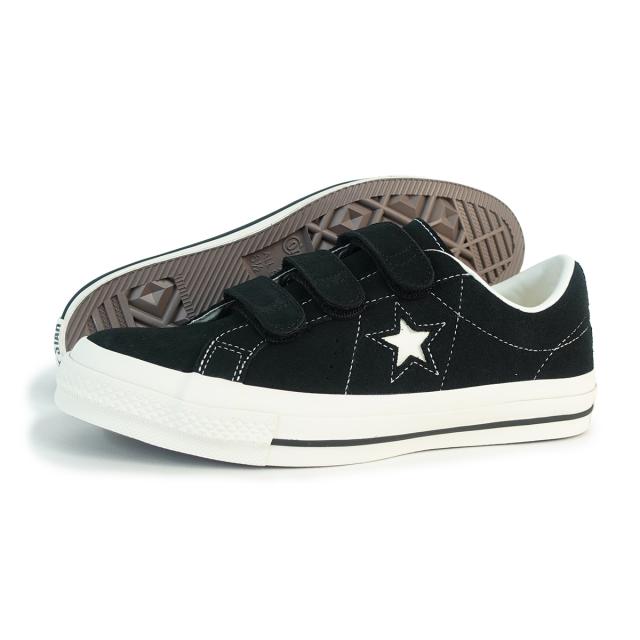 コンバース CONVERSE スニーカー メンズ レディース ローカット ワンスター スエード V-3 ブラック ベルクロ ベルトタイプ ONE STAR SUEDE V-3