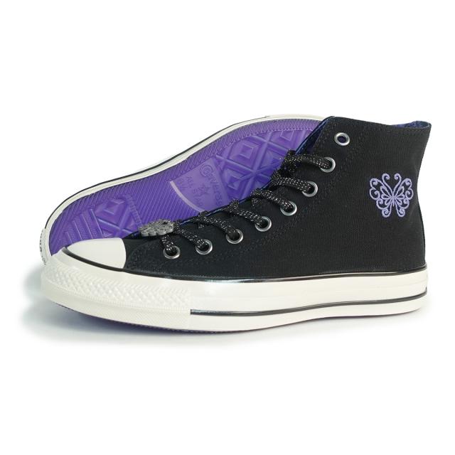 コンバース CONVERSE アナスイ スニーカー レディース ハイカット オールスター エイジド HI/ アナ スイ ブラック/パープル ALL STAR AGED HI / ANNA SUI