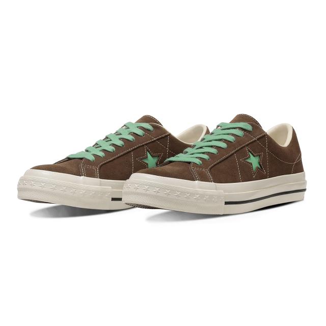 コンバース CONVERSE スニーカー メンズ レディース ローカット ワンスター エイジド スエード ブラウン/ジェイドグリーン ONE STAR AGED SUEDE 14,850円