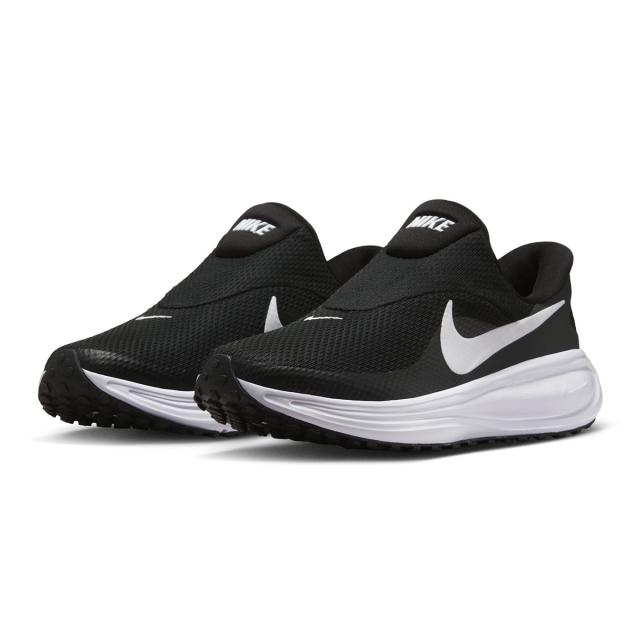 NIKE ナイキ レディース スニーカー ローカット スリッポン ウィメンズ レボリューション 8 イージーオン HQ2415-001 ブラック/ホワイト