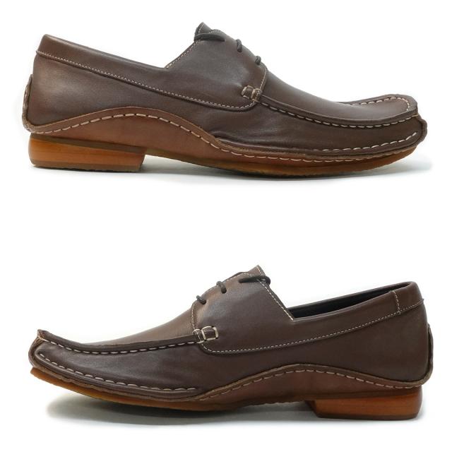 メンズ レザーシューズ 本革 革靴 スリッポン モカシン SANTA LUCIA