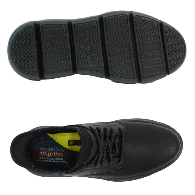 SKECHERS スケッチャーズ スリッポン メンズ ハンズフリー スリップインズ ガーザ ガービン 205046 ブラック GARZA BBK