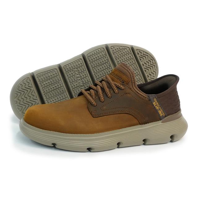 SKECHERS スケッチャーズ スリッポン メンズ ハンズフリー スリップインズ ガーザ ガービン 205046 CDB ブラウン GARZA