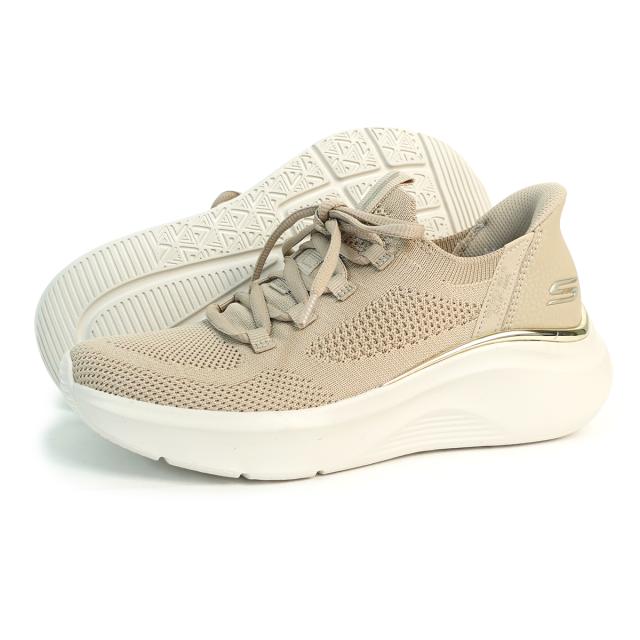 SKECHERS スケッチャーズ スニーカー レディース スリップインズ ボブス スポート B ラブ トゥルー デライト 117617 TPE トープ BOBS B LOVE
