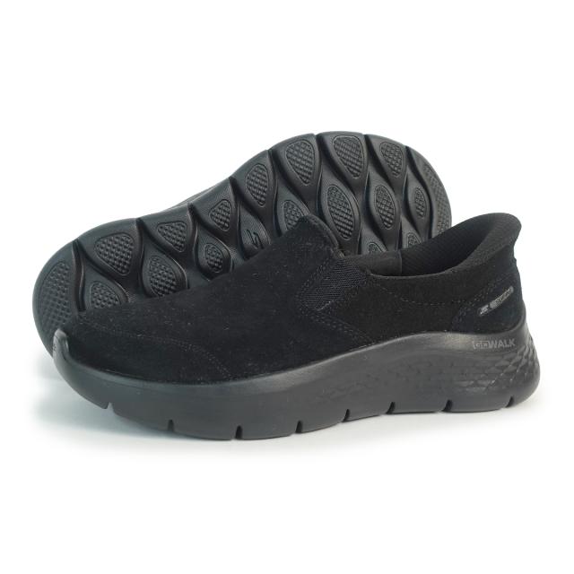SKECHERS スケッチャーズ スニーカー レディース スリップインズ スリッポン ゴーウォーク フレックス 125508 BBK ブラック スエード