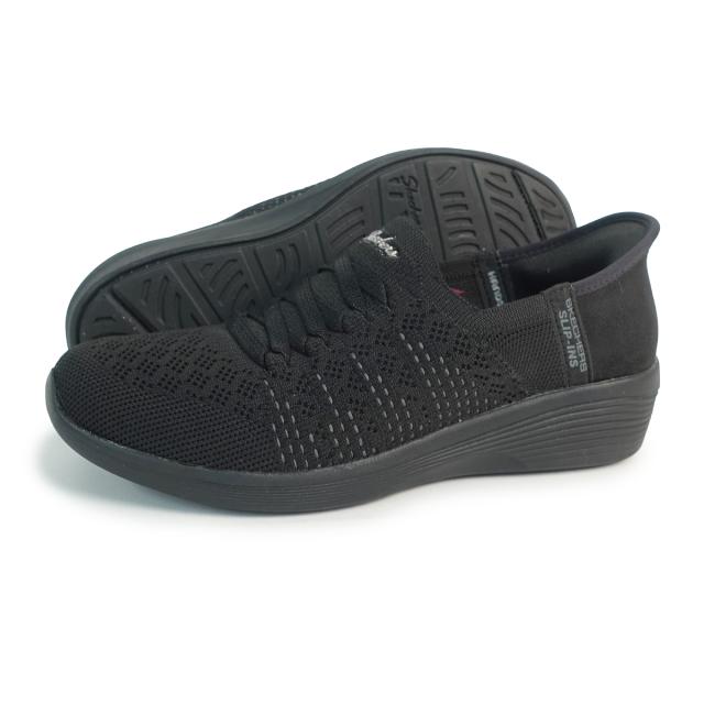 SKECHERS スケッチャーズ スニーカー レディース スリップインズ スリッポン アーリア スウィフトリー 158918 BBK ブラック ARYA-SWIFTLY
