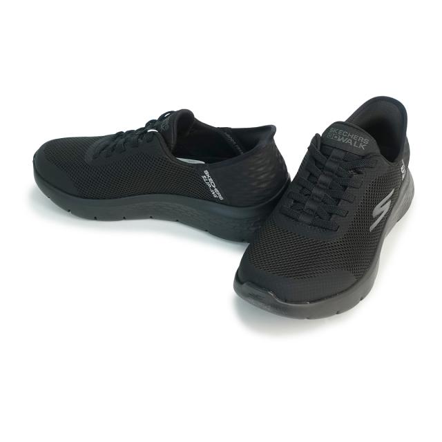 SKECHERS スケッチャーズ スニーカー スリップインズ ゴーウォーク フレックス ハンズ アップ 216324WW BBK ブラック エクストラワイド 幅広_1