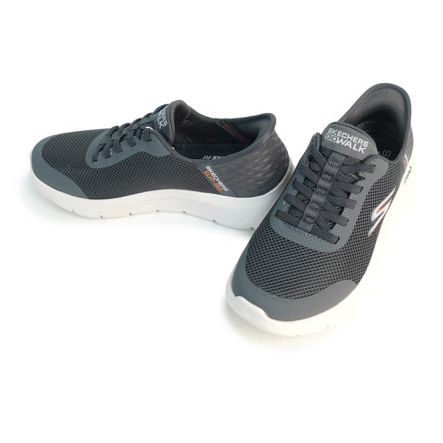 SKECHERS スケッチャーズ スニーカー スリップインズ ゴーウォーク フレックス ハンズ アップ 216324WW GRY グレー エクストラワイド 幅広_1
