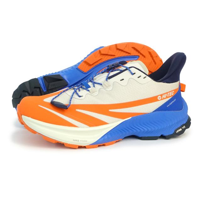 ハイテック HI-TEC スニーカー メンズ アウトドア NOMAD ADV WP ウォームグレー/レッドオレンジ ハイクスニーカー 高機能