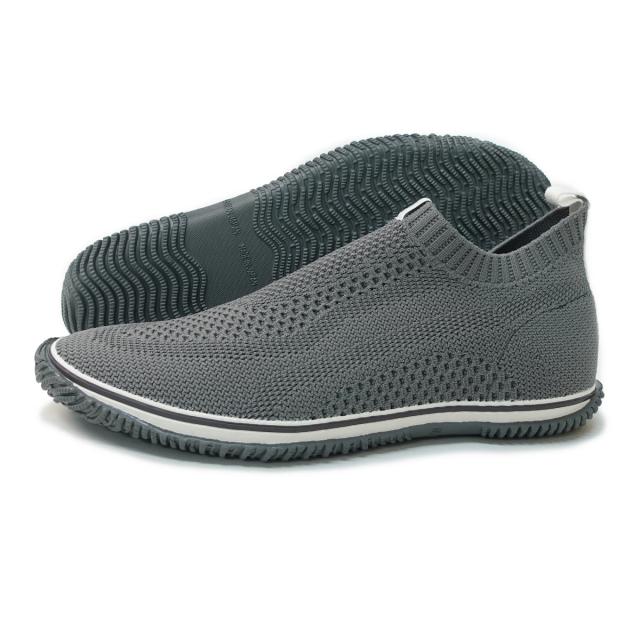 スピングル SPINGLE スニーカー メンズ レディース スリッポン SP-528 ライトグレー ジャカードニット スピングルムーブ