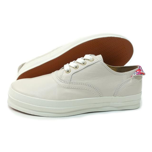 スピングル SPINGLE スニーカー レディース SP-1814 アイボリー 白系 ローカット カンガルーレザー