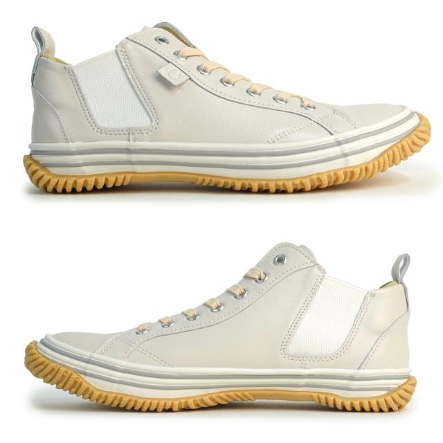 SPINGLE スピングル スニーカー レディース SP-442 YOU シロ/クレープ 当店別注 限定 カンガルーレザー 日本製 スピングルムーブ プレゼント ホワイト_5