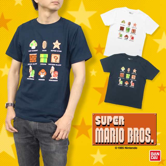 スーパーマリオ ブラザーズ Tシャツ 22803459 メンズ マリオ ドット