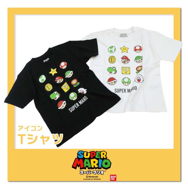 スーパーマリオ 22863092 メンズ レディース アイコン Tシャツ