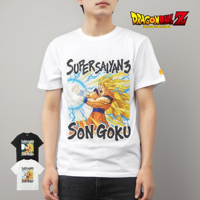ドラゴンボール Z 22863218 Tシャツ 悟空 かめはめ波 半袖 黒 白 