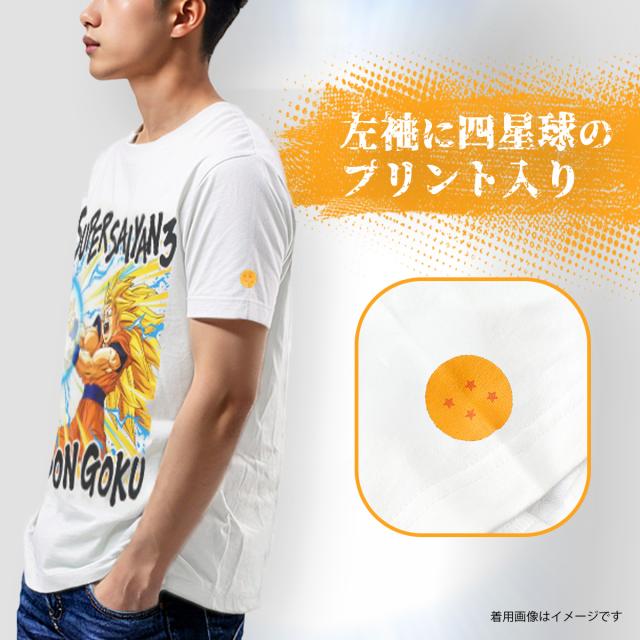 ドラゴンボール Z 22863218 Tシャツ 悟空 かめはめ波 半袖 黒 白