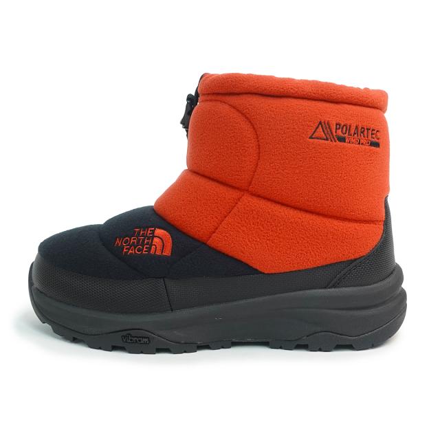 ノースフェイス THE NORTH FACE ブーツ ヌプシ ブーティ ショート ポーラテック NF52473 OK TNFオレンジ×TNFブラック POLARTEC
