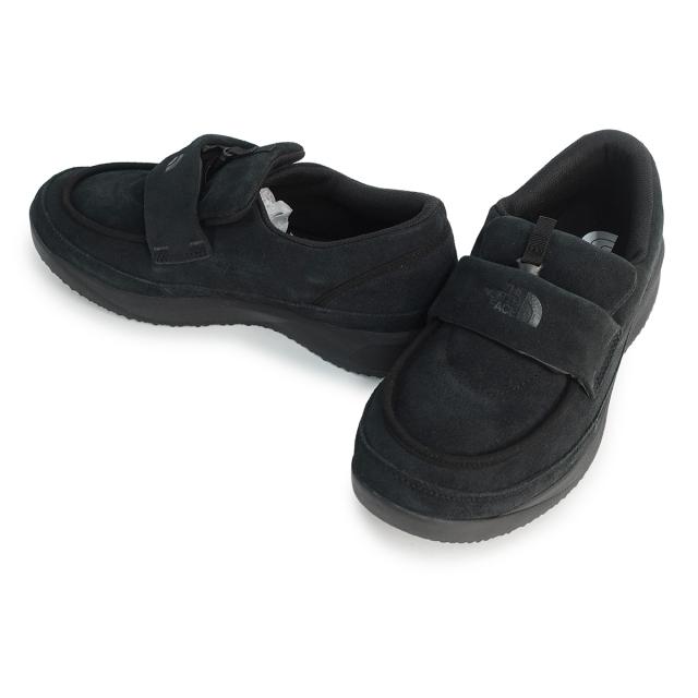 ザ ノースフェイス THE NORTH FACE スニーカー メンズ レディース ヌプシ ローファー スエード NF52576 KK TNFブラック×TNFブラック