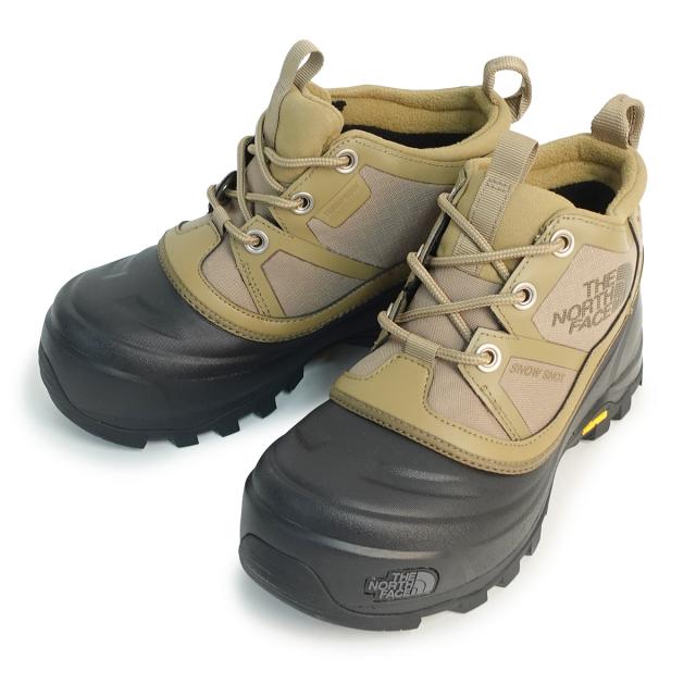 ノースフェイス THE NORTH FACE  ブーツ スノーショット ミッド ウォータープルーフ アークティックグリップ NF52583 CK クラシックカーキ×ブラック