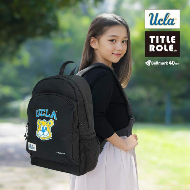 TITLE ROLE 20769066 リュック UCLA ジュニア キッズ ブルーイン クマ デイパック ハーネス付 小学生 お出掛け 通学 遠足 プレゼント シンプル タイトルロール