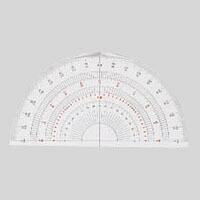 岡本製図器械 半円分度器 15ｃｍ B-15(39-0015)