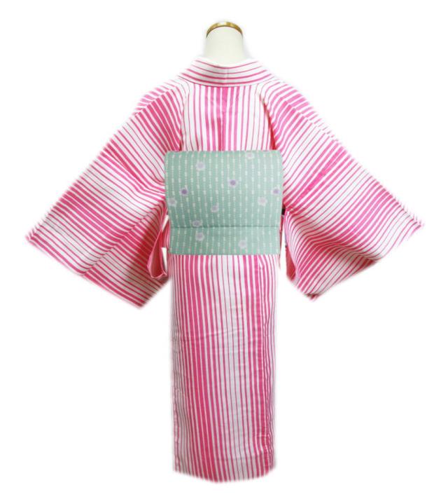 夏用 小紋 3点セット トールサイズ 洗える着物 東レシルック 絽 夏着物