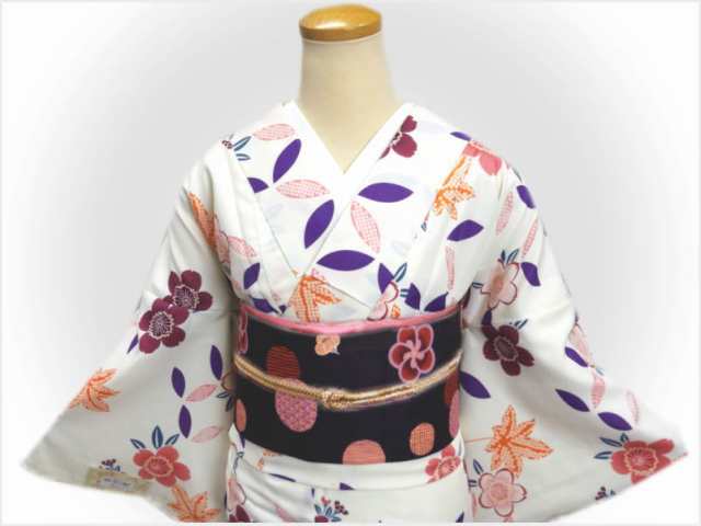 【国産新作】桜楓の小紋　トールサイズ 着物・浴衣