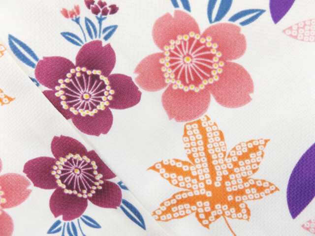 【国産新作】桜楓の小紋　トールサイズ 着物・浴衣