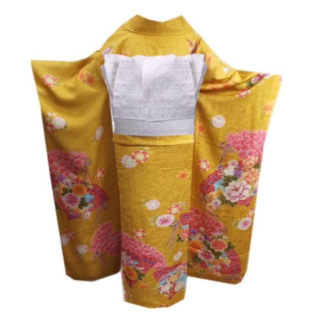 平和屋着物▽豪華振袖 雪輪花文 金彩 正絹 逸品 AAAX6930ck