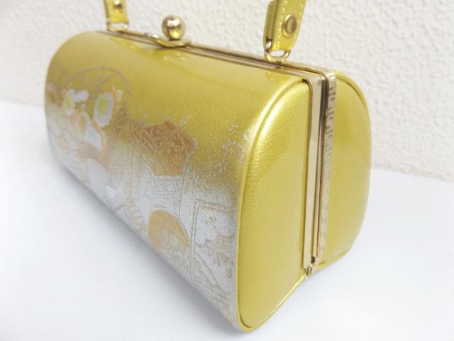 草履バッグセット 礼装用 金銀地御所車扇 フリー 24cm 留袖 結婚式 訪問着 色無地 着物 フォーマル_1