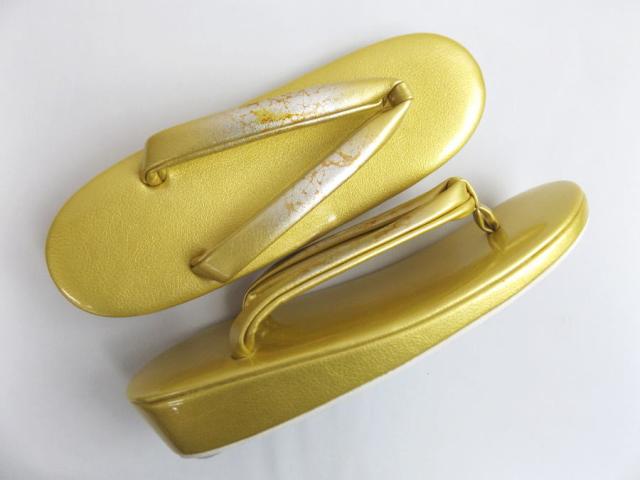 草履バッグセット 礼装用 金銀地御所車扇 フリー 24cm 留袖 結婚式 訪問着