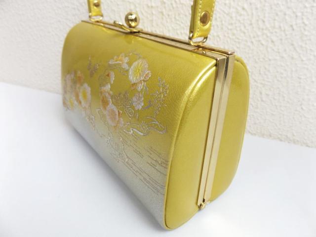 草履バッグセット 礼装用 金銀地古典花松輪 フリー 24cm 留袖 結婚式 訪問着 色無地 着物 フォーマル_1