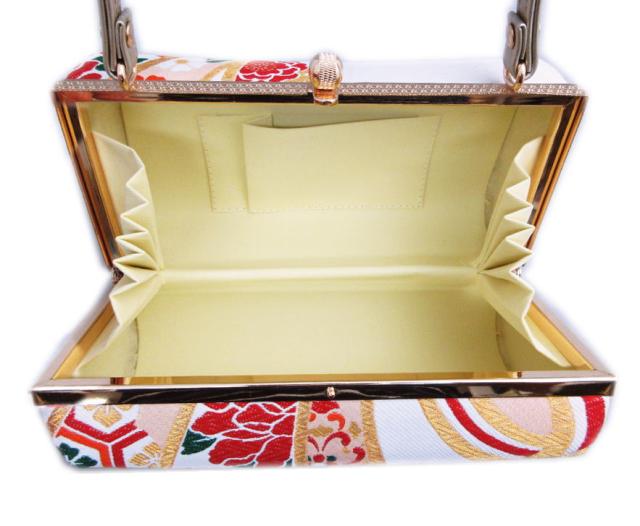 【訳有り 少難あり】 草履バッグセット 帯地 金糸入り白色地古典柄熨斗目 フリー 24.5ｃｍ 日本製 振袖 成人式 卒業式 袴 訪問着 着物 振袖用