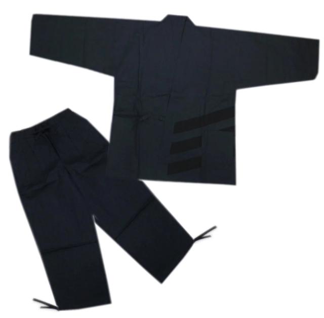 作務衣パンツ 甚平ズボン ウエストゴム 紐結び留 セブンユニフォーム