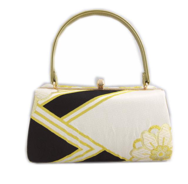 【訳有り 少難あり】 草履バッグセット 帯地 金糸入りきなり黒色地大輪華紋様 Ｌ 24.5ｃｍ 日本製 振袖 成人式 卒業式 袴 訪問着 着物